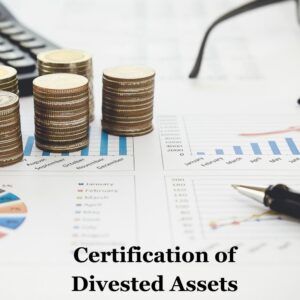 Certification of Divested Assets