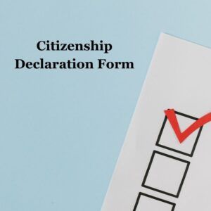 Citizenship Declaration Form