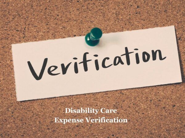 Disability Care Expense Verification