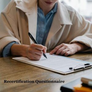 Recertification Questionnaire - HOTMA Version