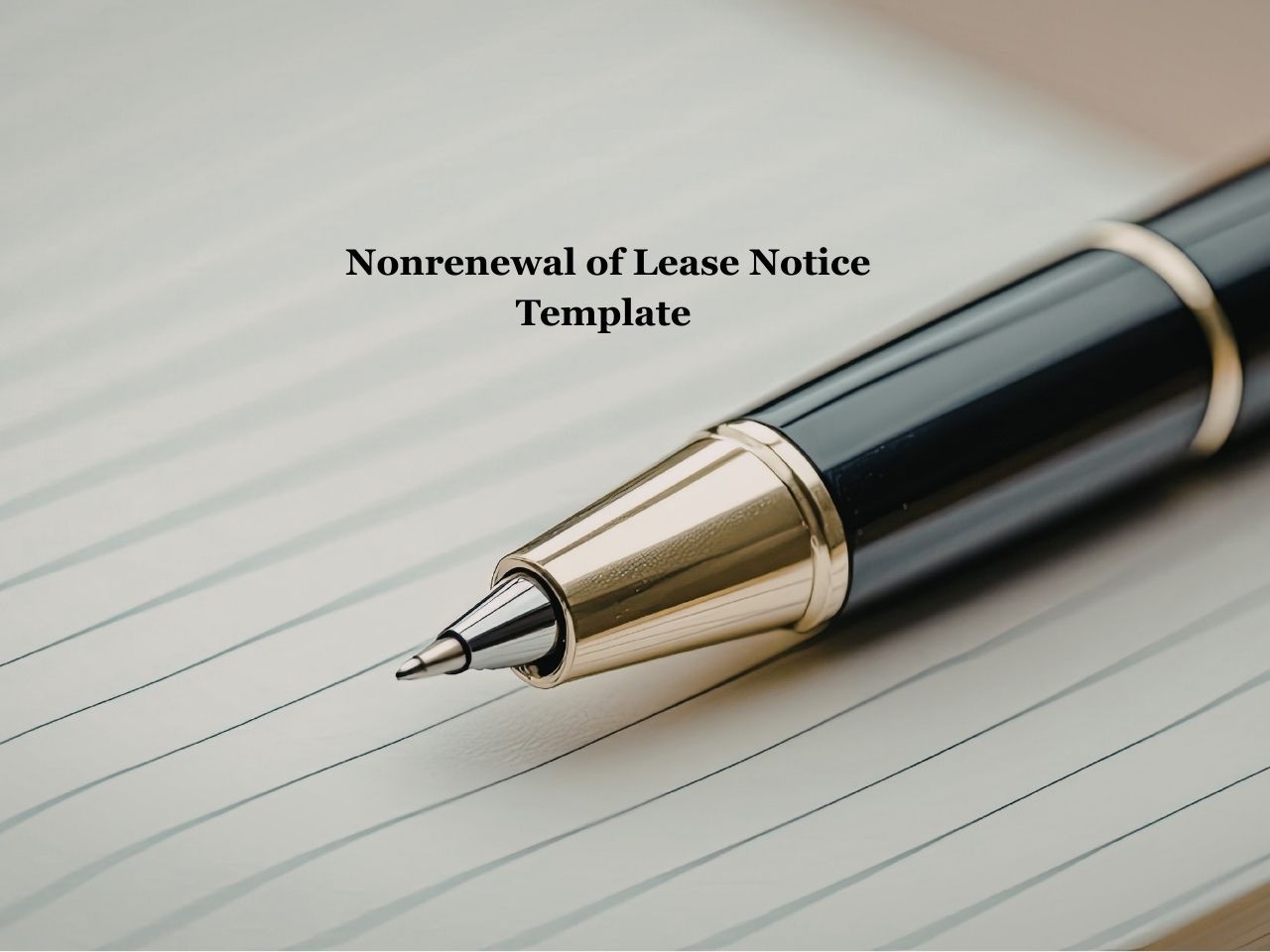 Nonrenewal of Lease Notice Template