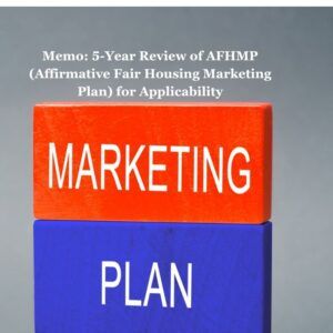 5-Year Review of AFHMP (Affirmative Fair Housing Marketing Plan) Memo